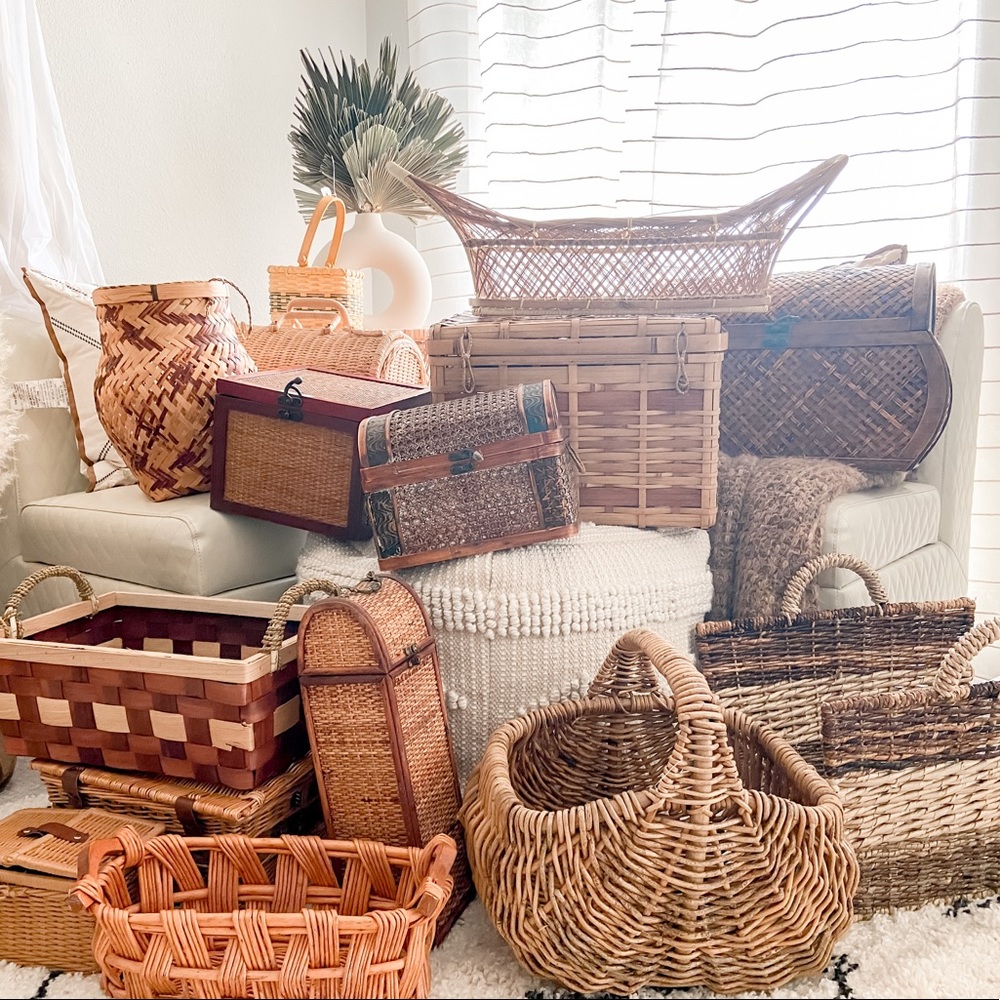 Vintage Wicker Basket Collection!